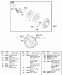 Blower Housing Rewind Starter Diagram and Parts List for 187432-0110-E1  Briggs and Stratton Engine